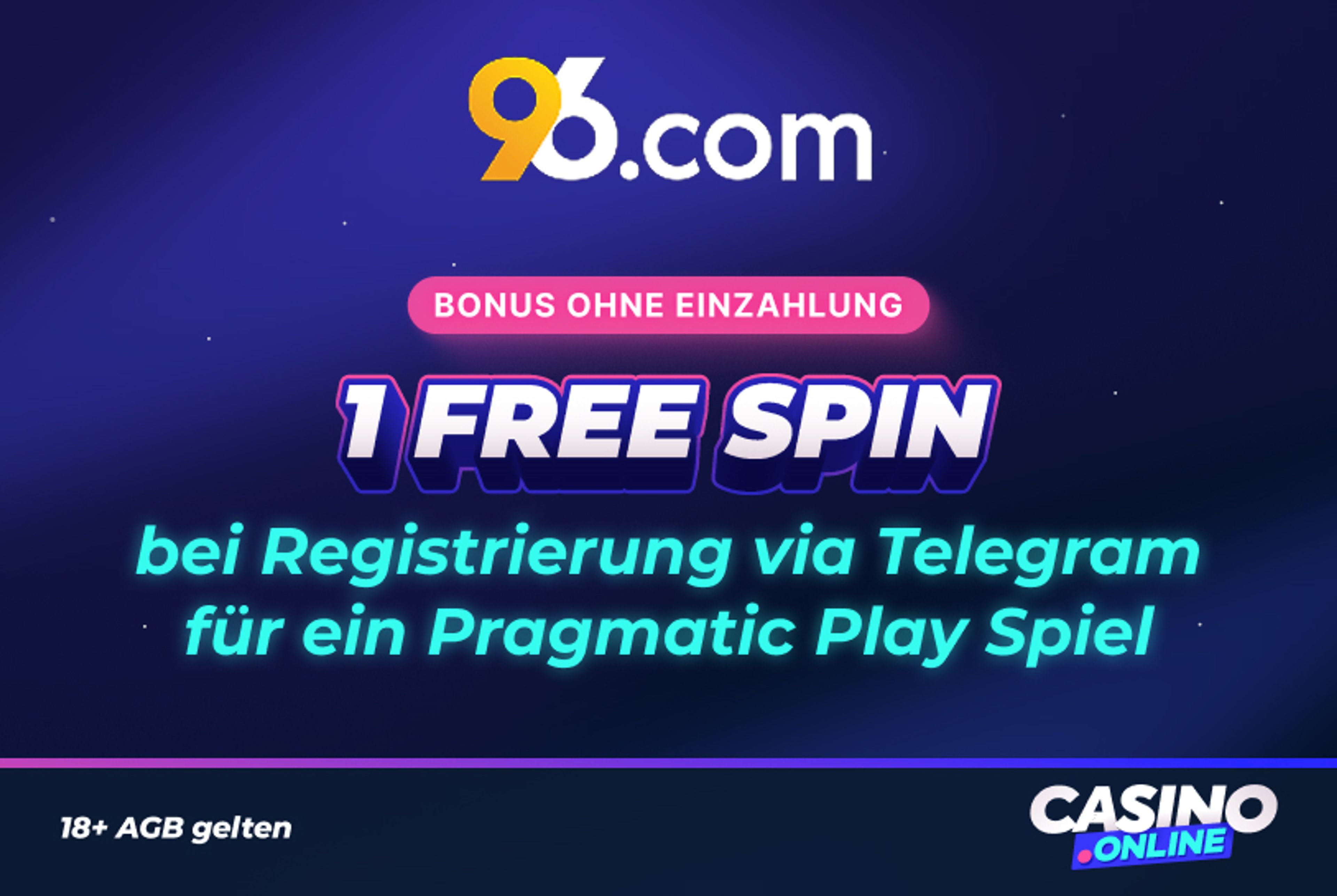 96.com Casino Free Spins